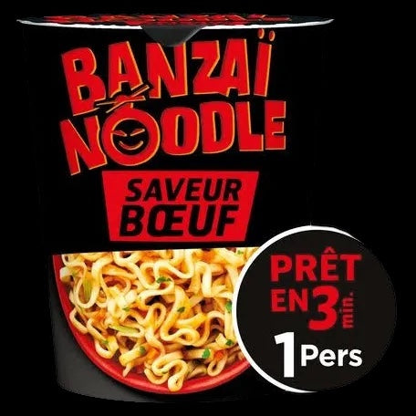 Banzai Noodle bœuf - 65 Gr.