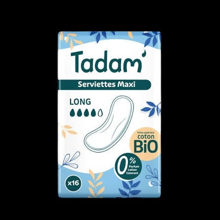 Serviettes hygiéniques dermo-sensitives Long maxi X 12