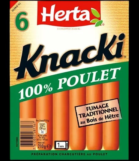 Knacki Herta 100 % poulet x 6