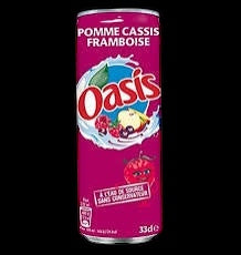 Oasis pomme cassis cannette 33 cl