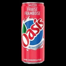 Oasis fraise framboise canette 33 cl
