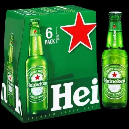 Heineken pack 6 X 25 cl - 5 % vol