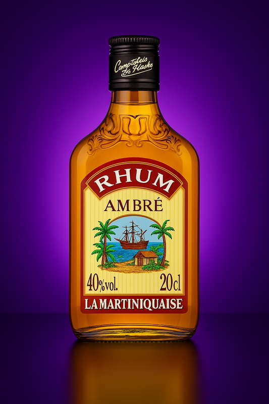 Rhum flask ambré La martiniquaise 20 cl - 40 % vol