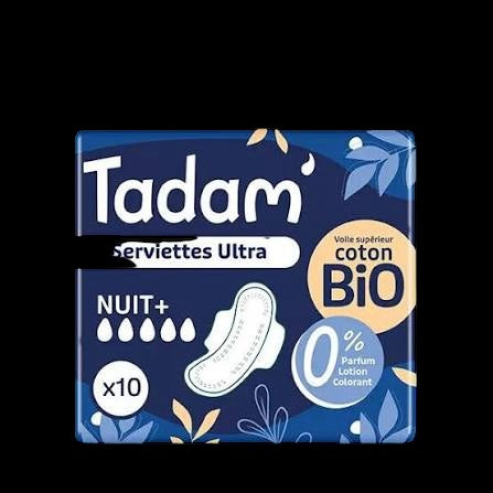 Serviettes hygiéniques TADAM x 10 nuit+