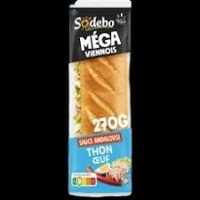 Sandwich Sodebo thon / œuf - 270 Gr.