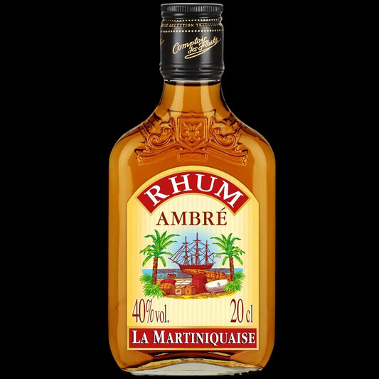 Rhum flask ambré La martiniquaise 20 cl - 40 % vol