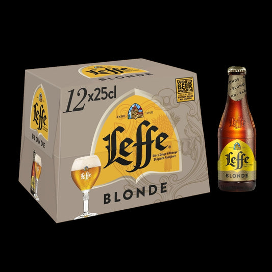 Leffe blonde pack 12x25 cl - 6,6 % vol