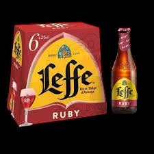 Leffe Ruby pack 6 x 25 cl - 5 % vol