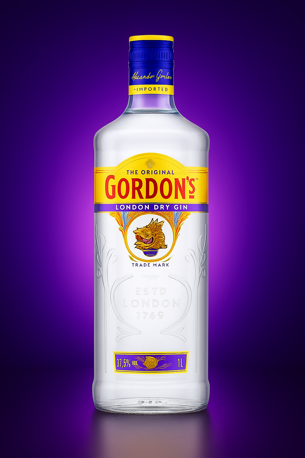 Gin Gordon 70 cl - 37,5 % vol