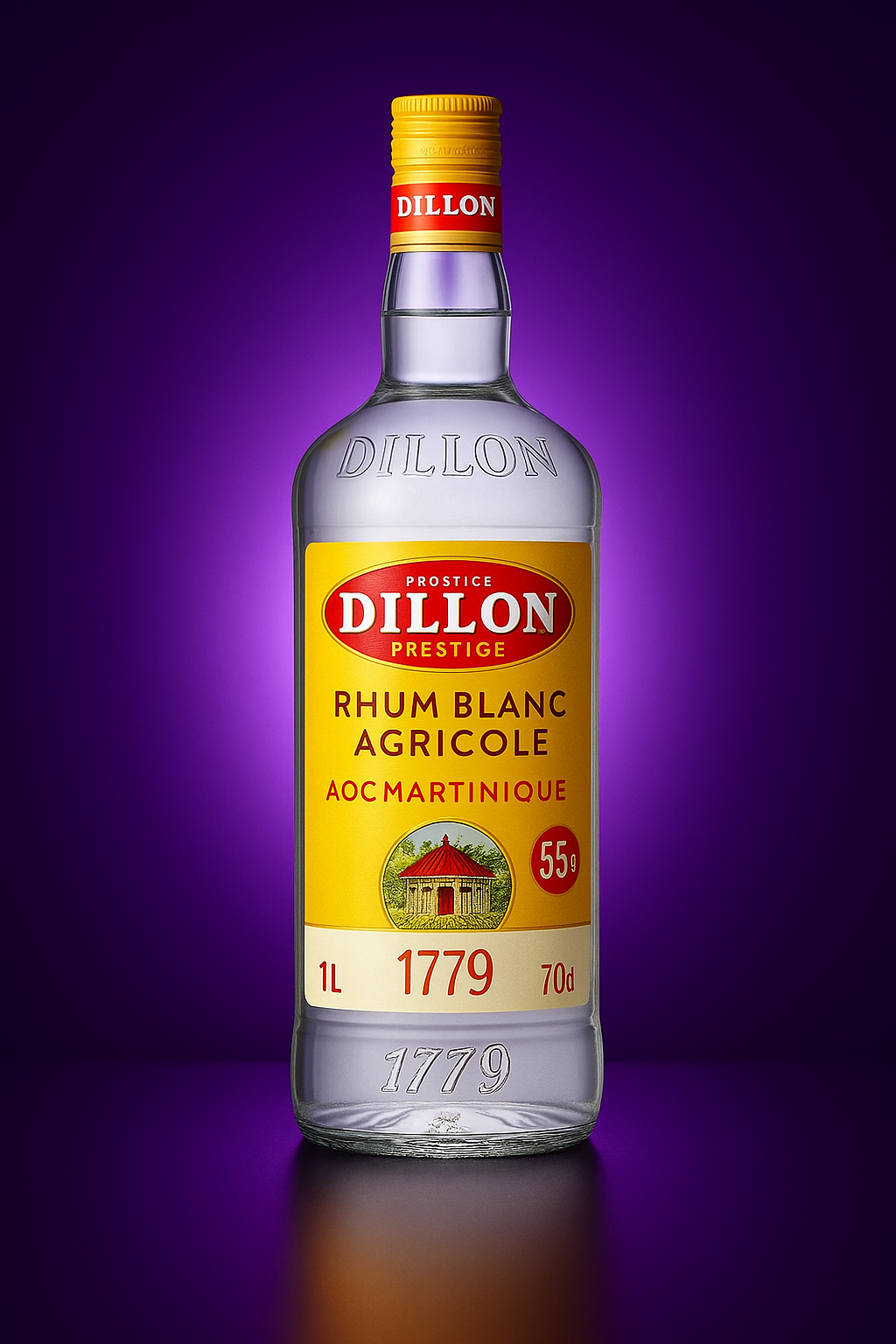Rhum Dillon 70 cl - 50 % vol